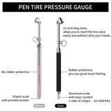 Pencil Tire Pressure Gauge 10-150 PSI